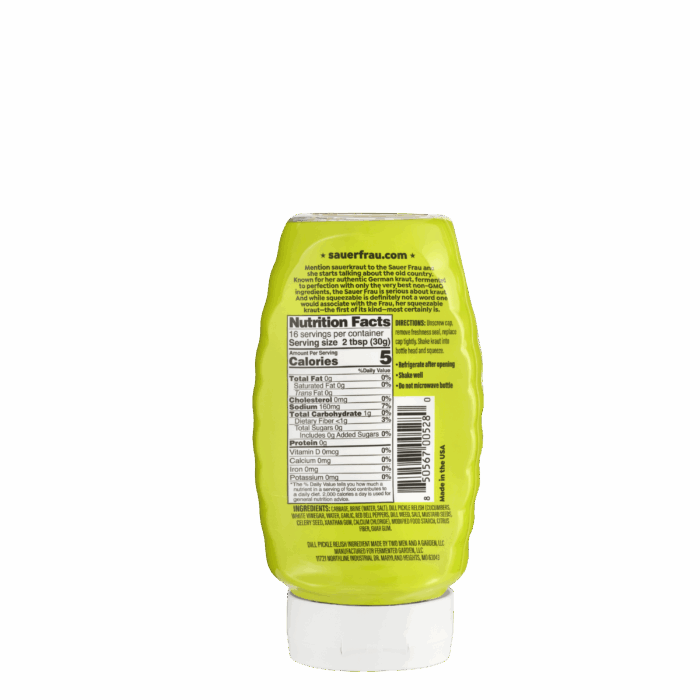 Sauer Frau Squeezable Sauerkraut - Dill Pickle Relish - Image 2