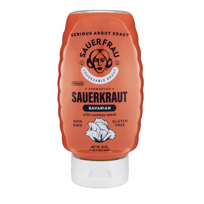 Sauer Frau Squeezable Sauerkraut - Bavarian with Caraway Seeds