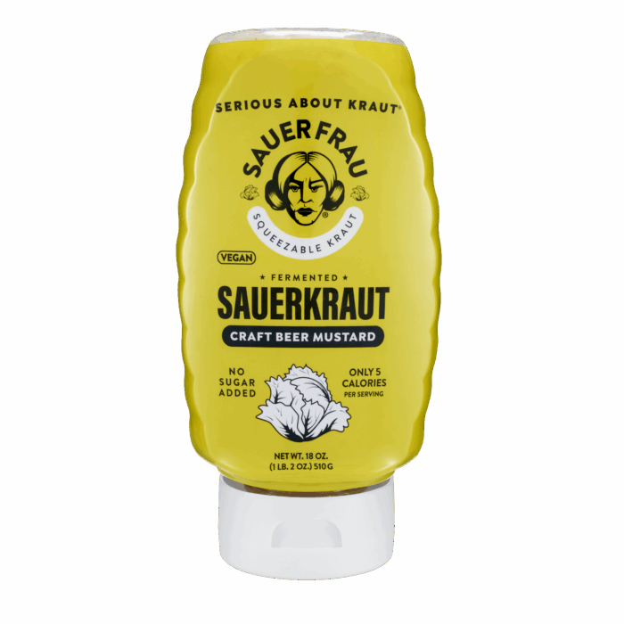 Sauer Frau Squeezable Sauerkraut - Craft Beer Mustard